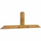 Ekena Millwork Portland Rough Sawn Timber Gable Bracket, Western Red Cedar, 72"W x 21"H x 4"D x 4"F, 7/12 Pitch GBW072X21X0404POR00RWR - alternate 3